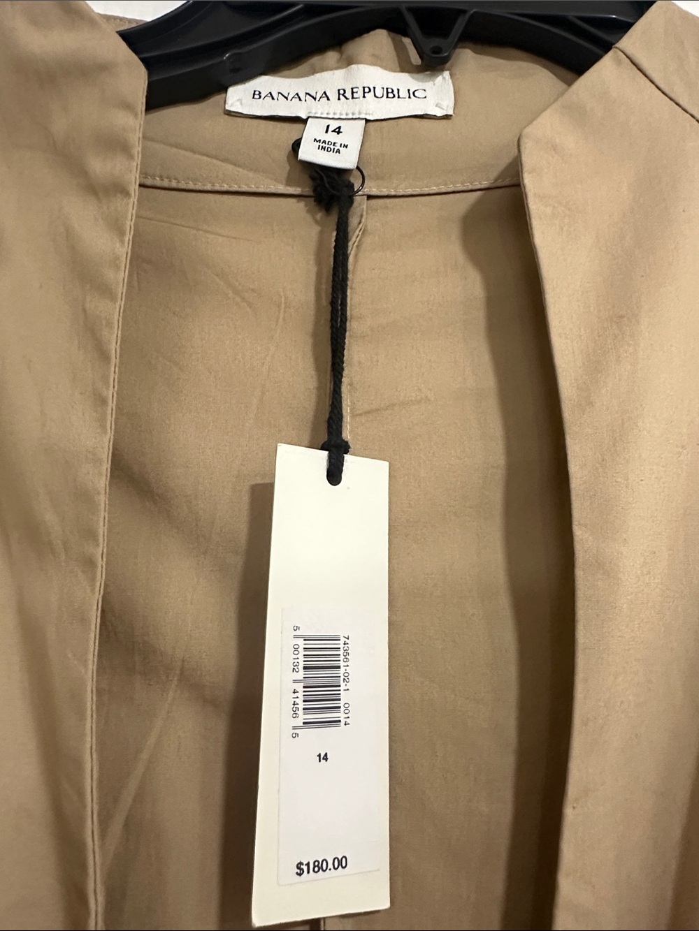 Banana Republic Tan Midi Button-Front Dress - Picture 2 of 4